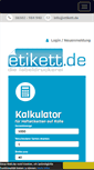 Mobile Screenshot of etikett.de